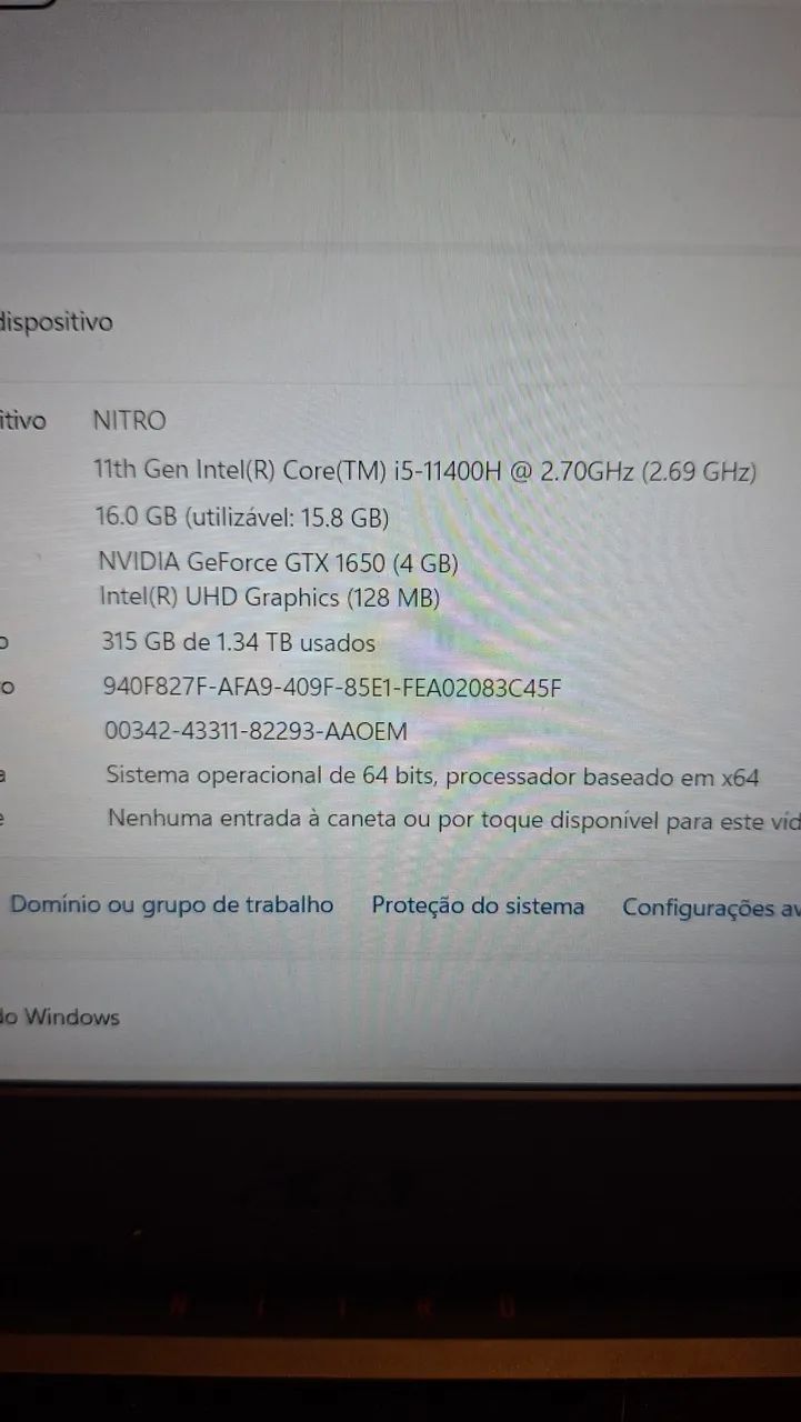 Notebook acer nitro5 - Foto 4