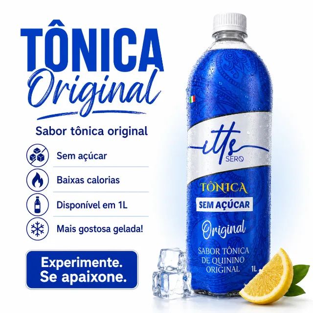 TONICA 1L SABORES ZERO AÇUCAR E ZERO CARBOIDRATOS BAIXA CALORIAS - Foto 3