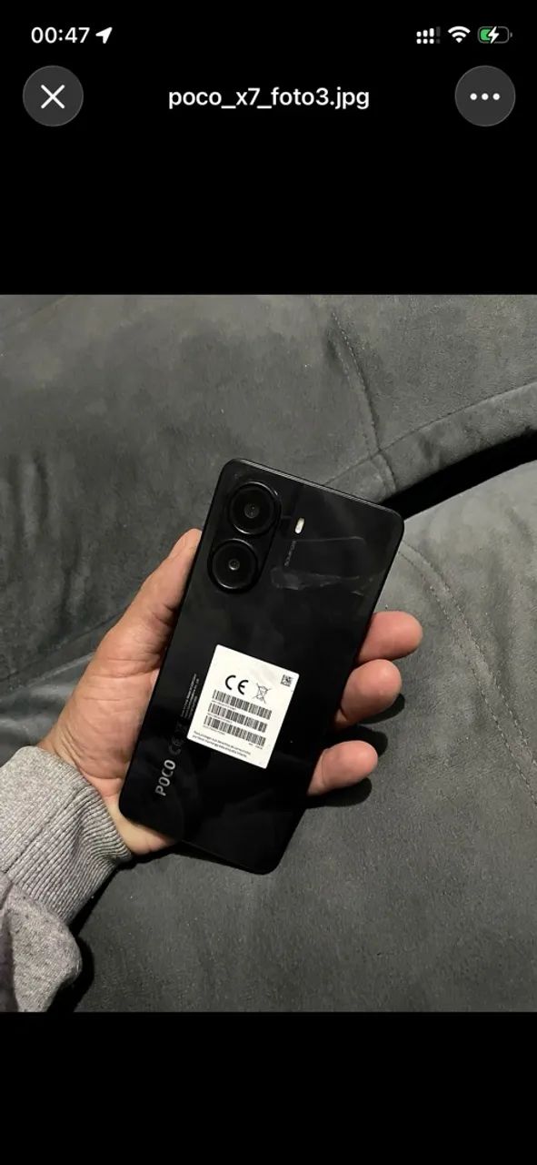 Poco X7 preto 256 gb - Foto 2