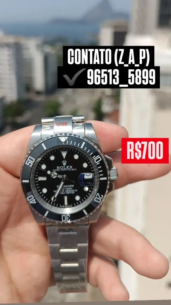 Relógio Rolex Submariner Automático Tradicional  - Qualidade Premium
