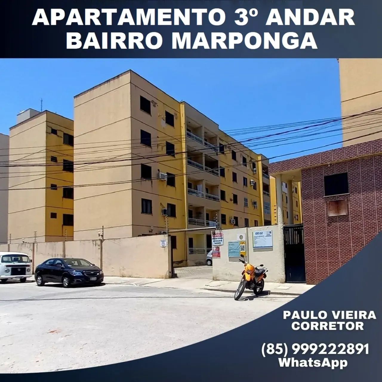 Vendo Apartamento Com 72 m², 100% Sombra,  03 Quartos e Lazer Completo, Bairro Maraponga