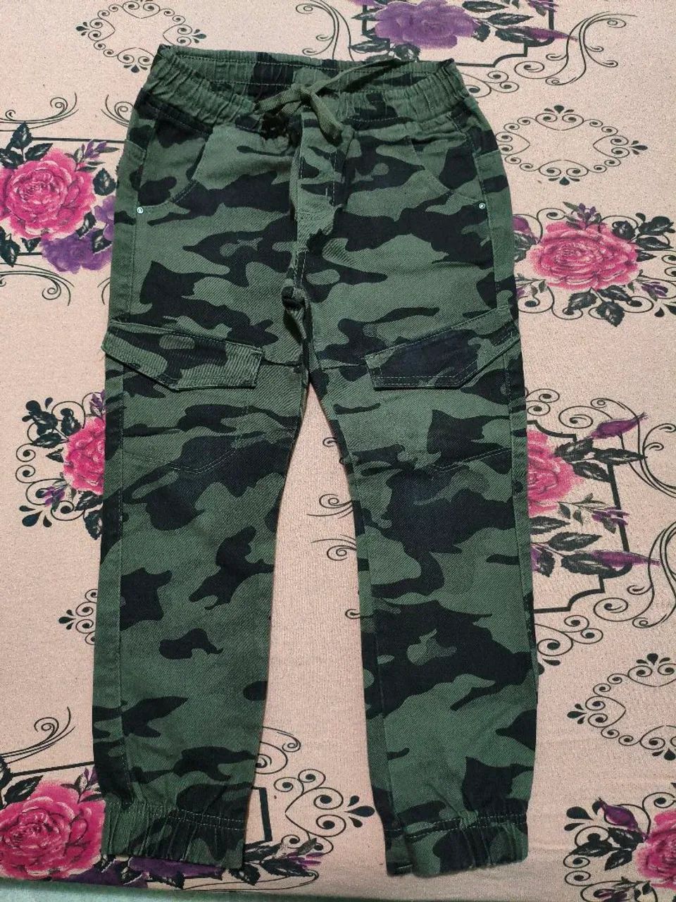 Calça infantil militar
