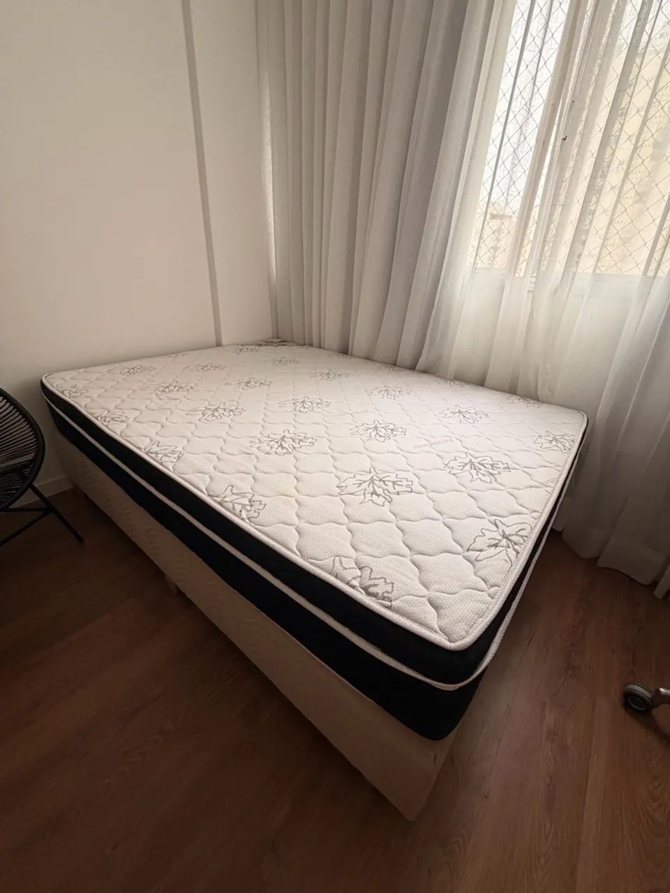 colchão ortopédico premium + base casal