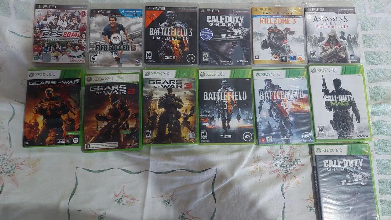Lote Imperdível de Jogos PS3 e Xbox 360 