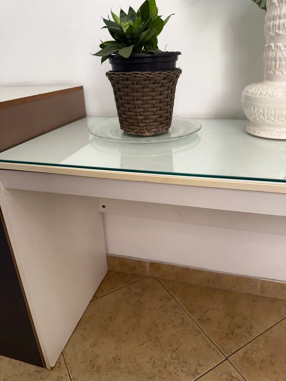 Mesa de Escritório com Vidro  - Foto 2