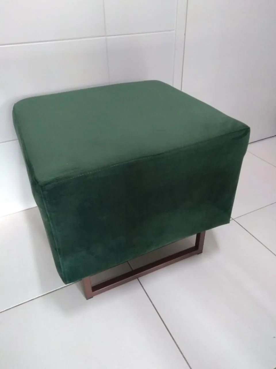 Puff Quadrado Verde - Foto 2
