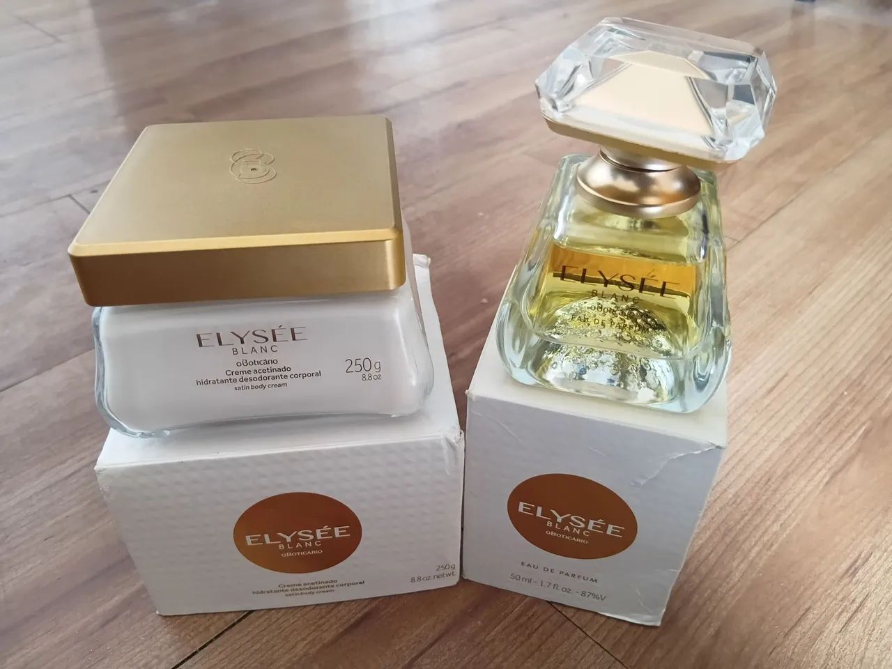 Kit Elysée Blanc O Boticário - Eau de Parfum (50ml) + Creme Acetinado (250g)