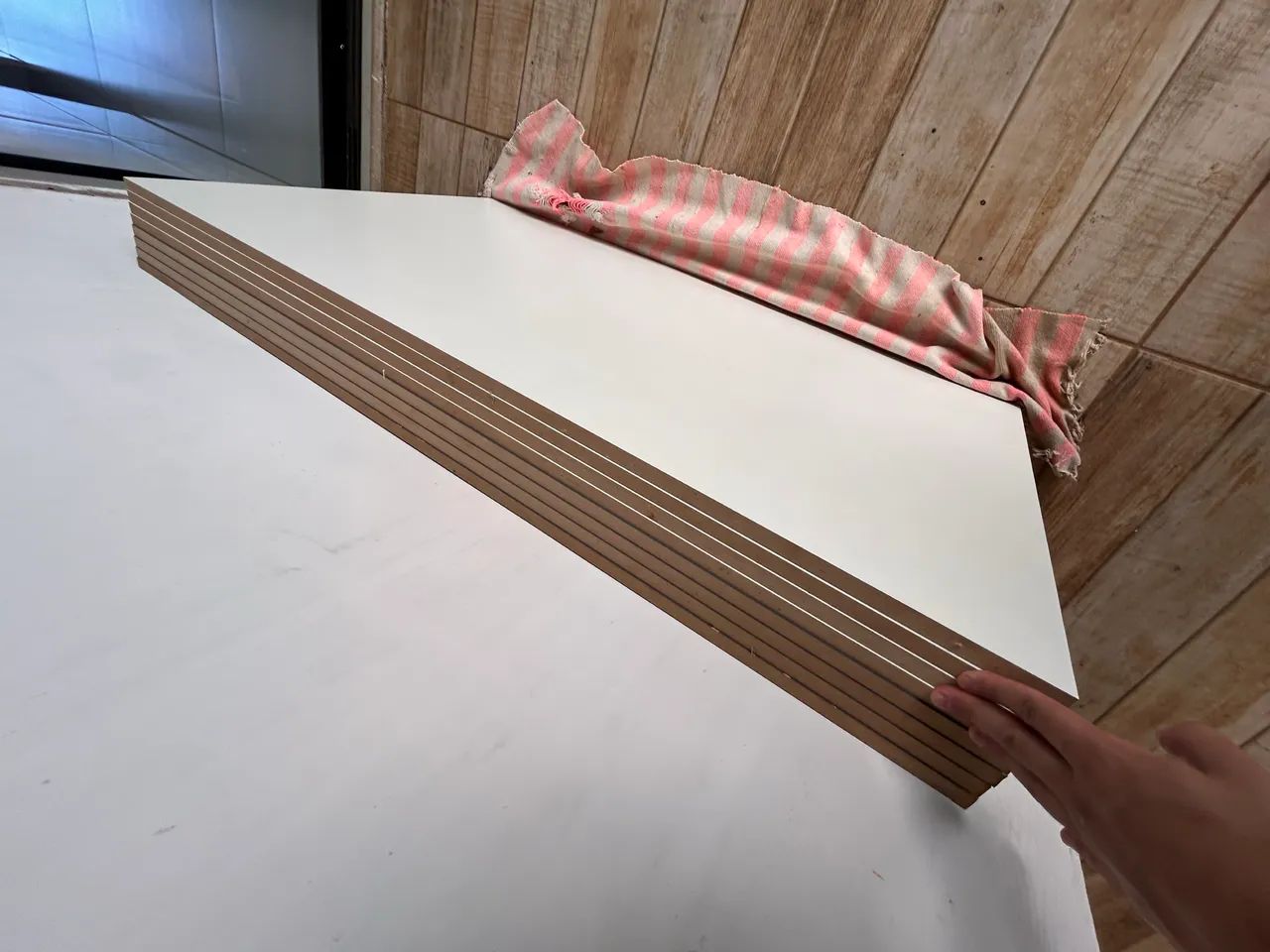 8 tampões de mdf 4 branco e 4 cinza manhatam 