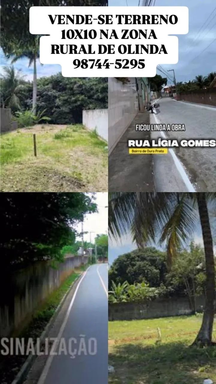 Terreno na zona rural de Olinda 
