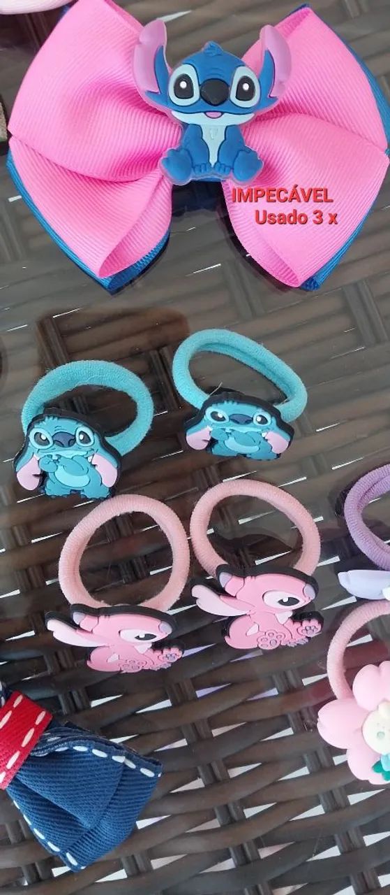 Lote de Laços e Enfeites de Cabelo LINDOS (Itens Novos e Itens Pouco Uso) - Foto 4
