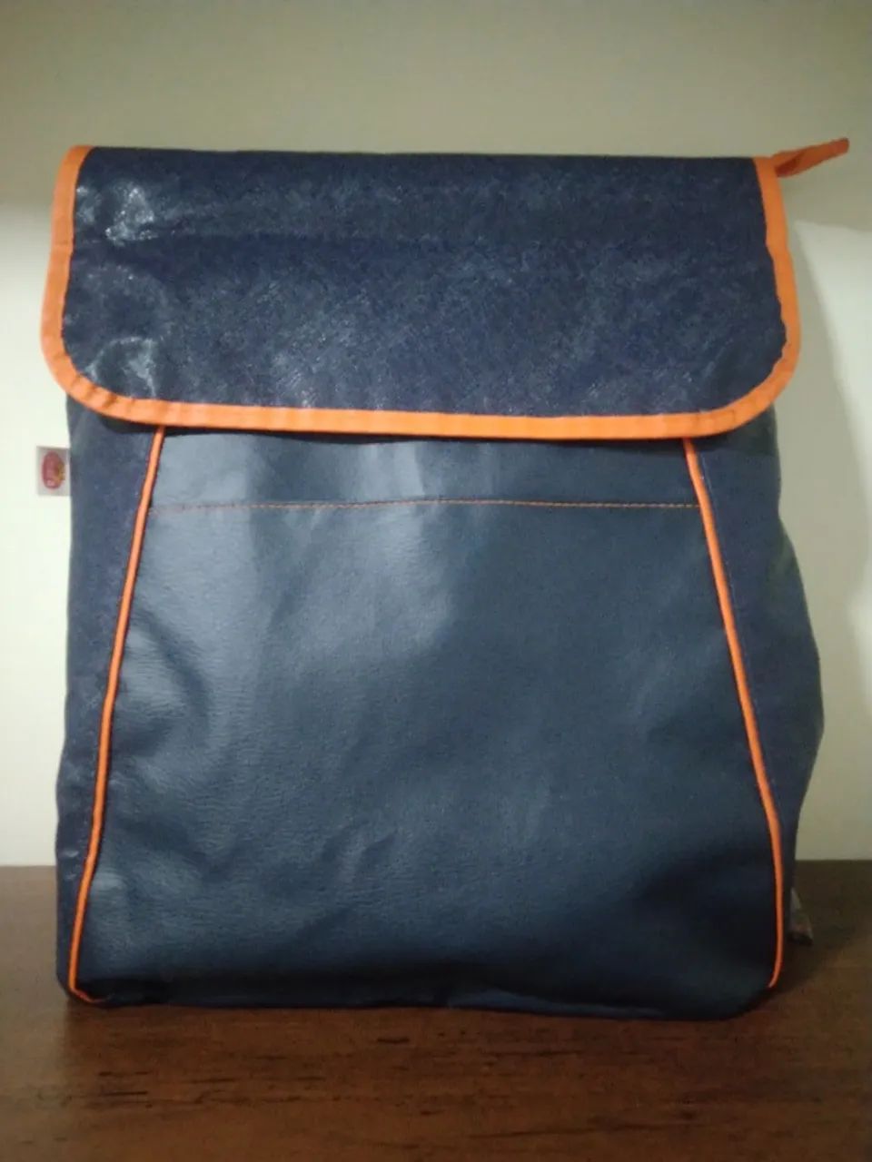 mochila térmica seara azul e laranja
