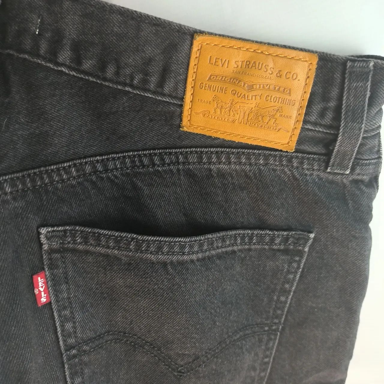 Calça jeans Levis original masculina preta 42 - Foto 4