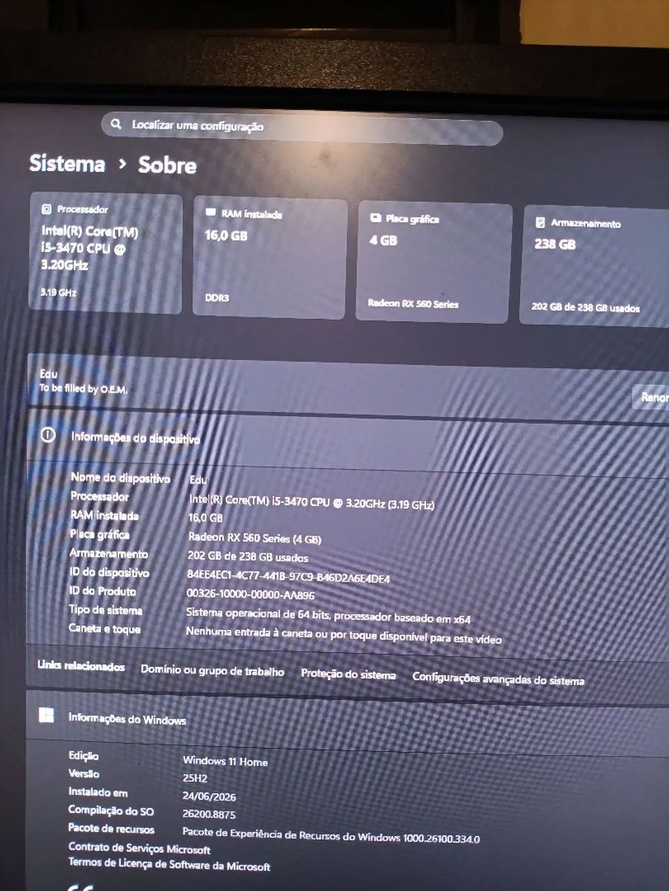 PC GAMER 16G RAM 256GB - Foto 4