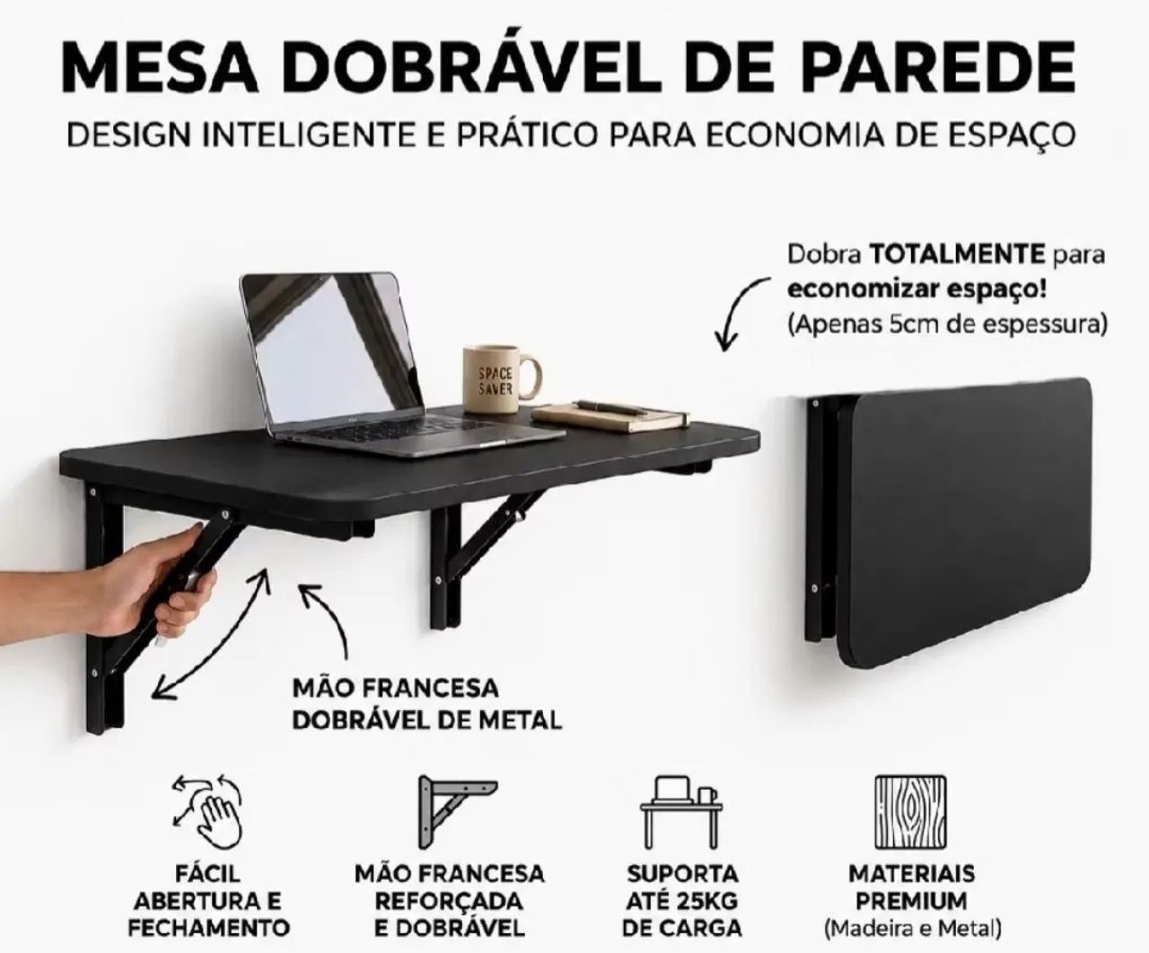 Mesa dobrável 