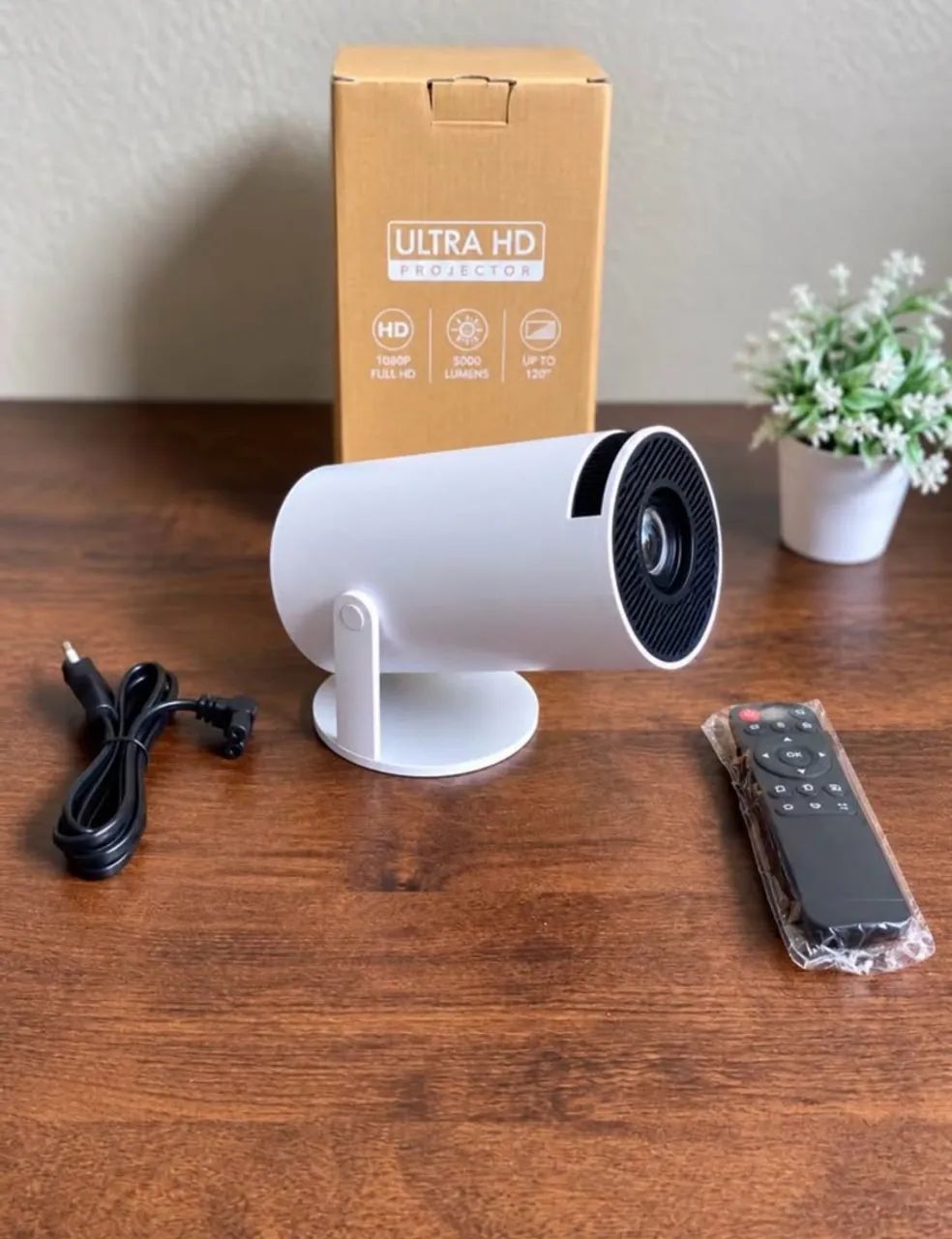 Projetor Smart HY300 Android Wi-Fi Bluetooth