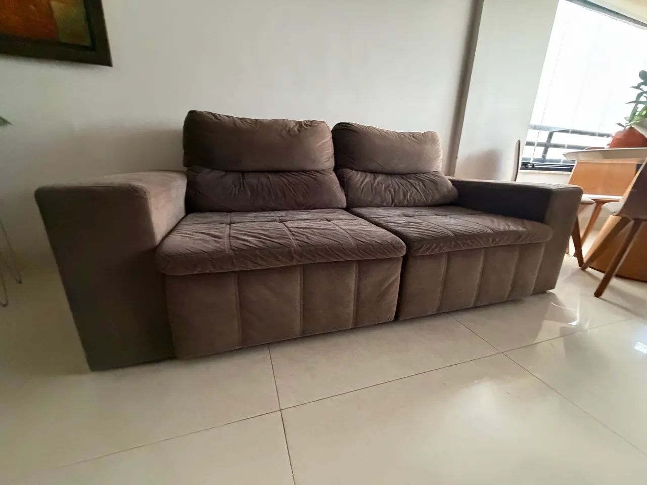 Sofá Retrátil Reclinável 4 Lugares  - Foto 3