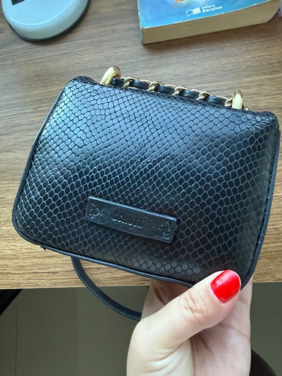 Bolsa Schutz em couro  - Foto 5