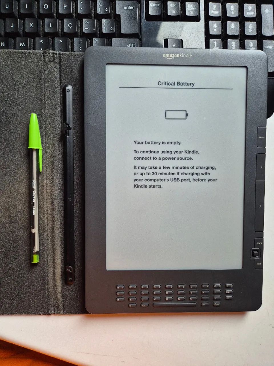Kindle DX Graphite 9,7" tela