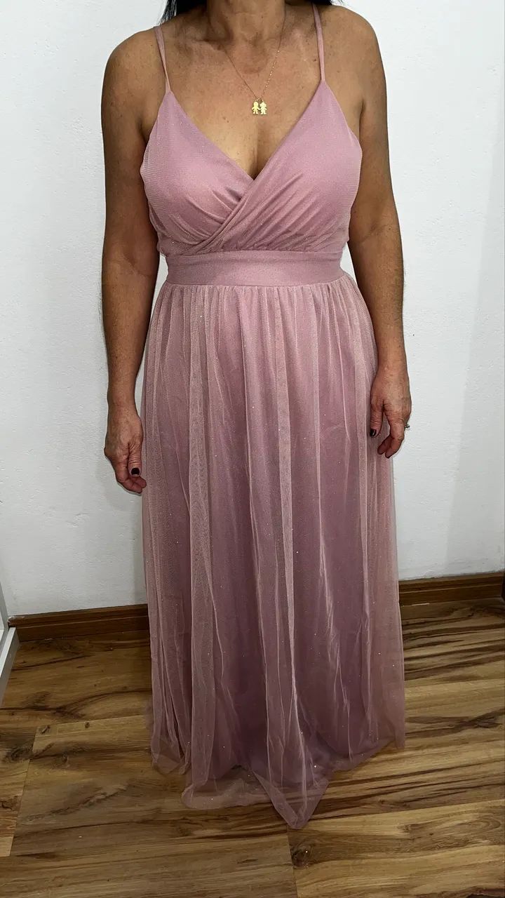 Vestido rose de casamento 