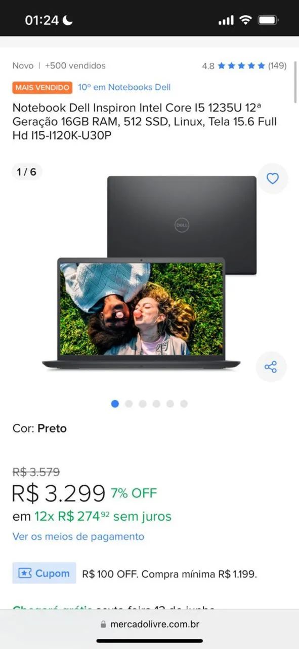 Notebook Dell inspiron Intel core i5 - Foto 5