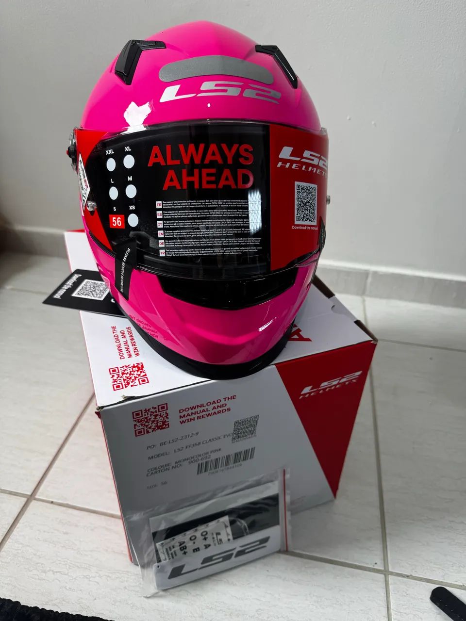 Capacete LS2 ROSA - 56 - Foto 3