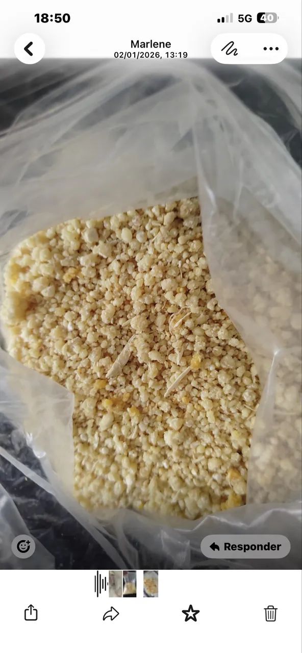 Saco farinha de puba
