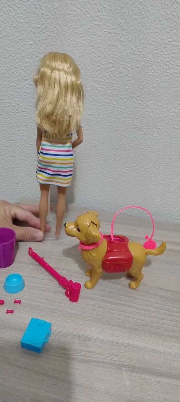 Boneca Barbie original+ Cachorro Barbie Similar - Foto 5