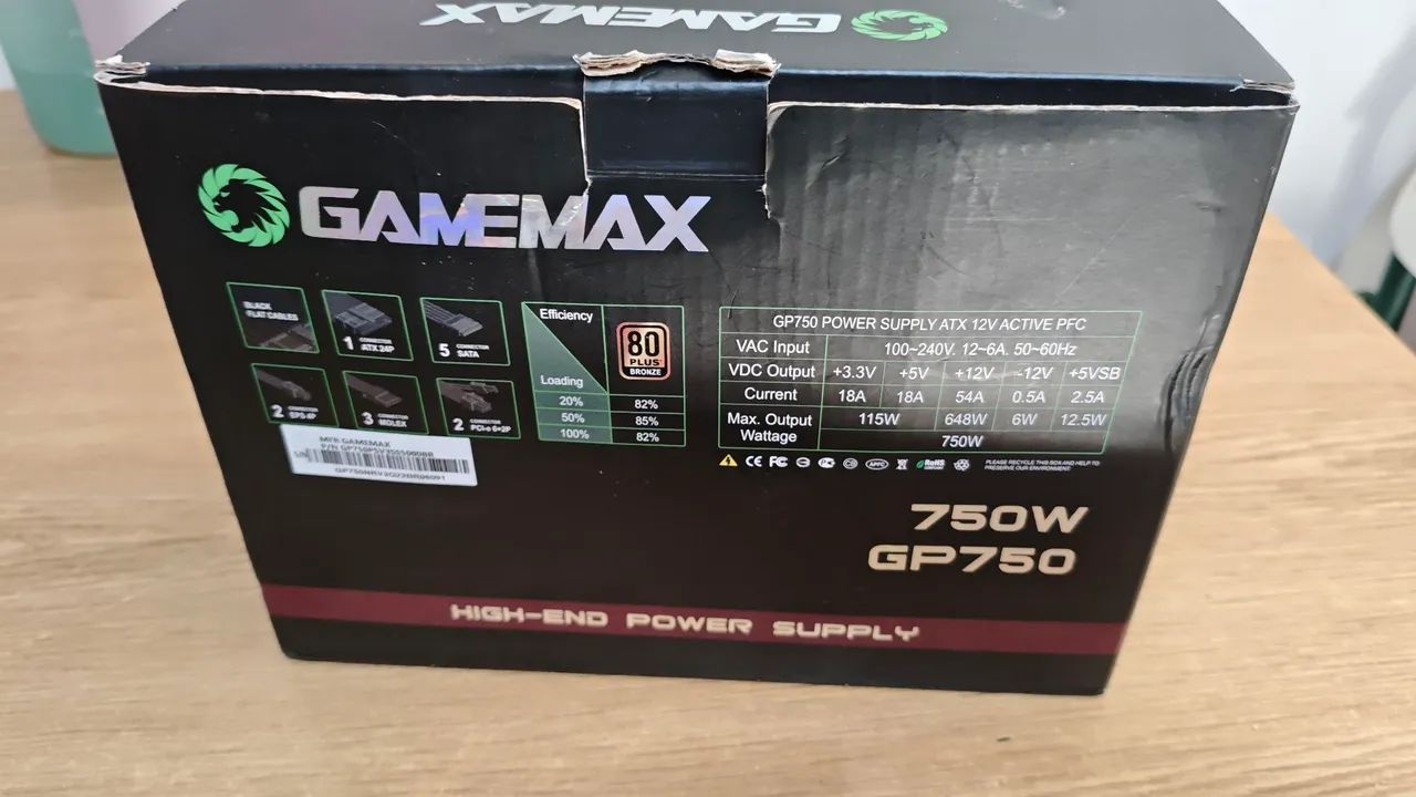 Fonte Gamemax GP750 - Foto 3