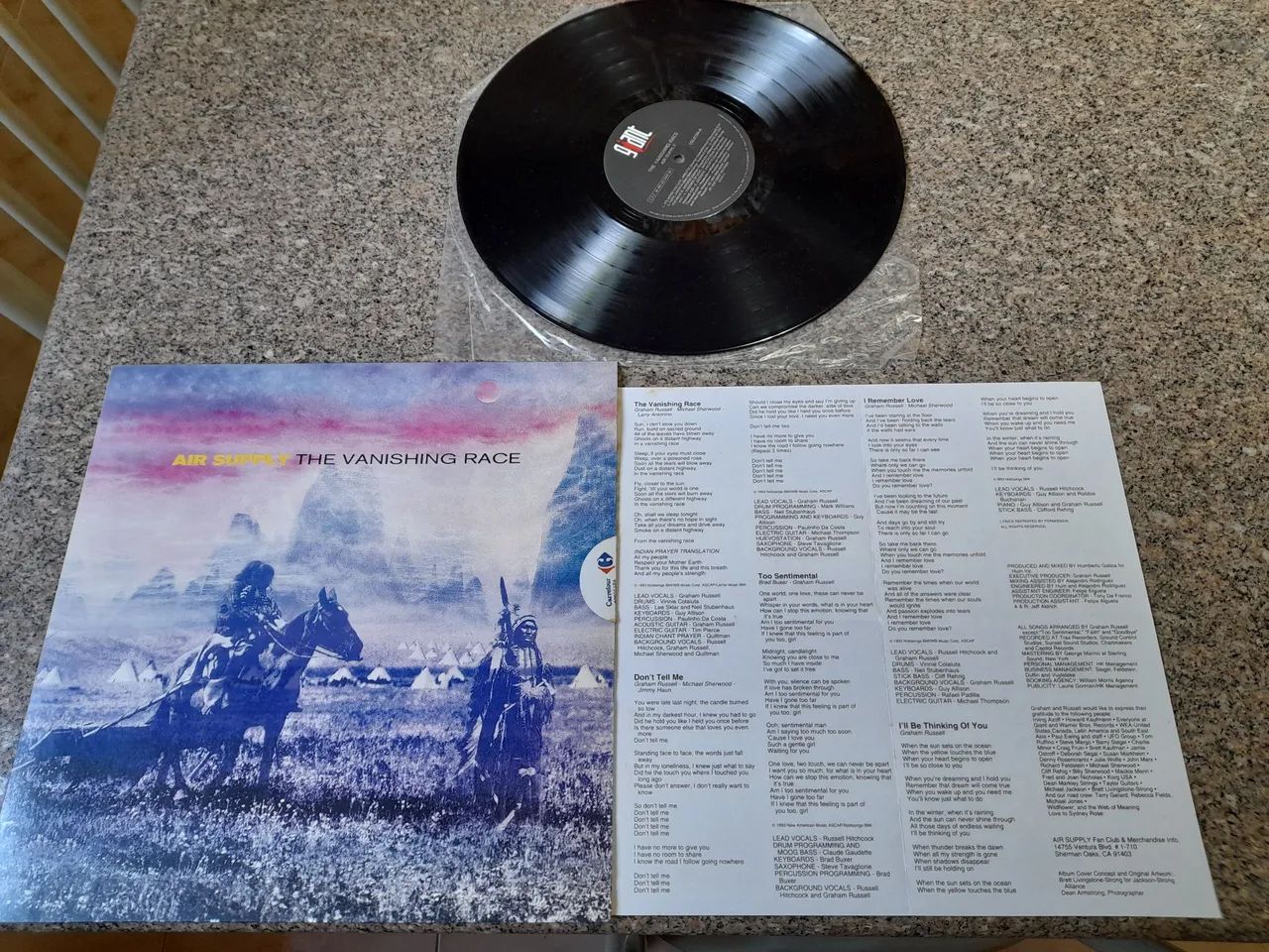 Disco Vinil - Air Suplly - The Vanishing Race - 1993