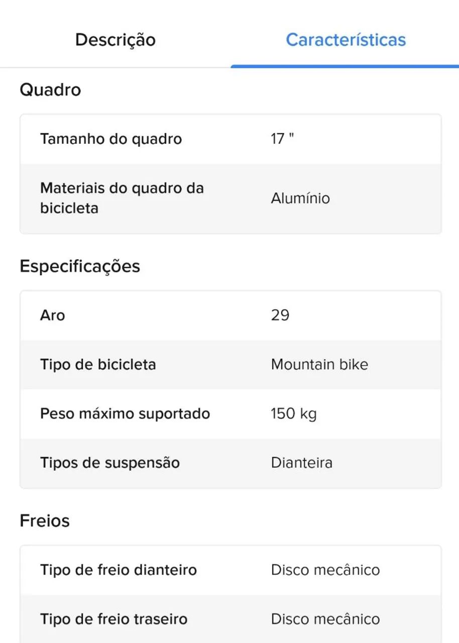 Bicicleta Caloi mtb aro 29 / Semi-nova  - Foto 4
