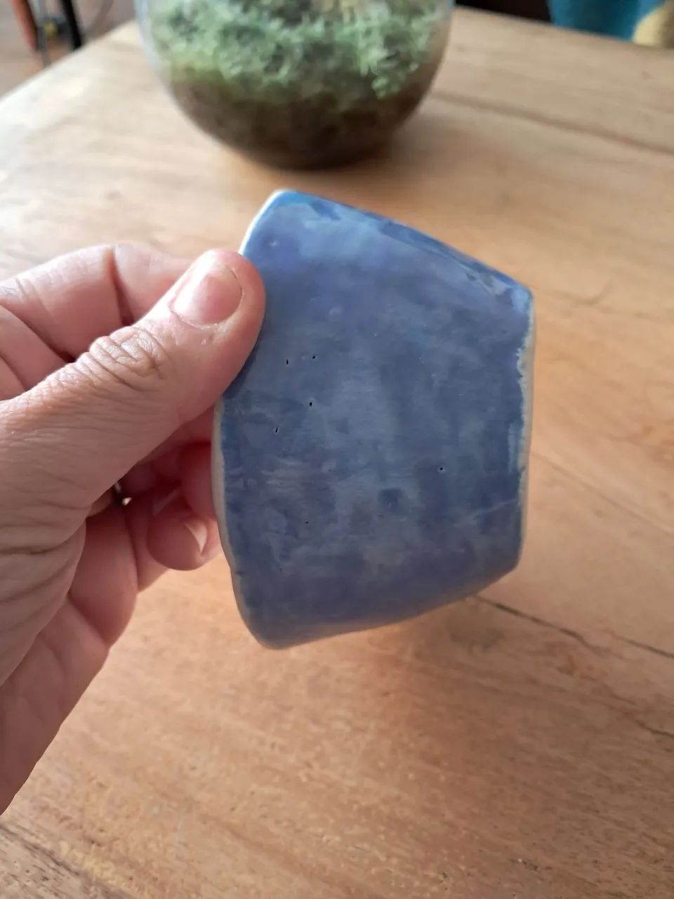 Tigelinha em cerâmica esmaltada azul alta temperatura artesanal - Foto 4