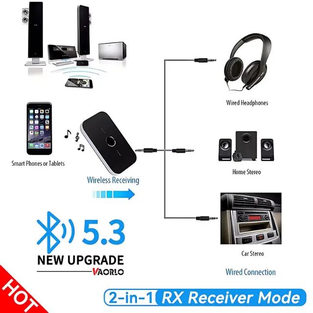 Receptor e Transmissor Áudio Bluetooth 5.0 - Foto 4