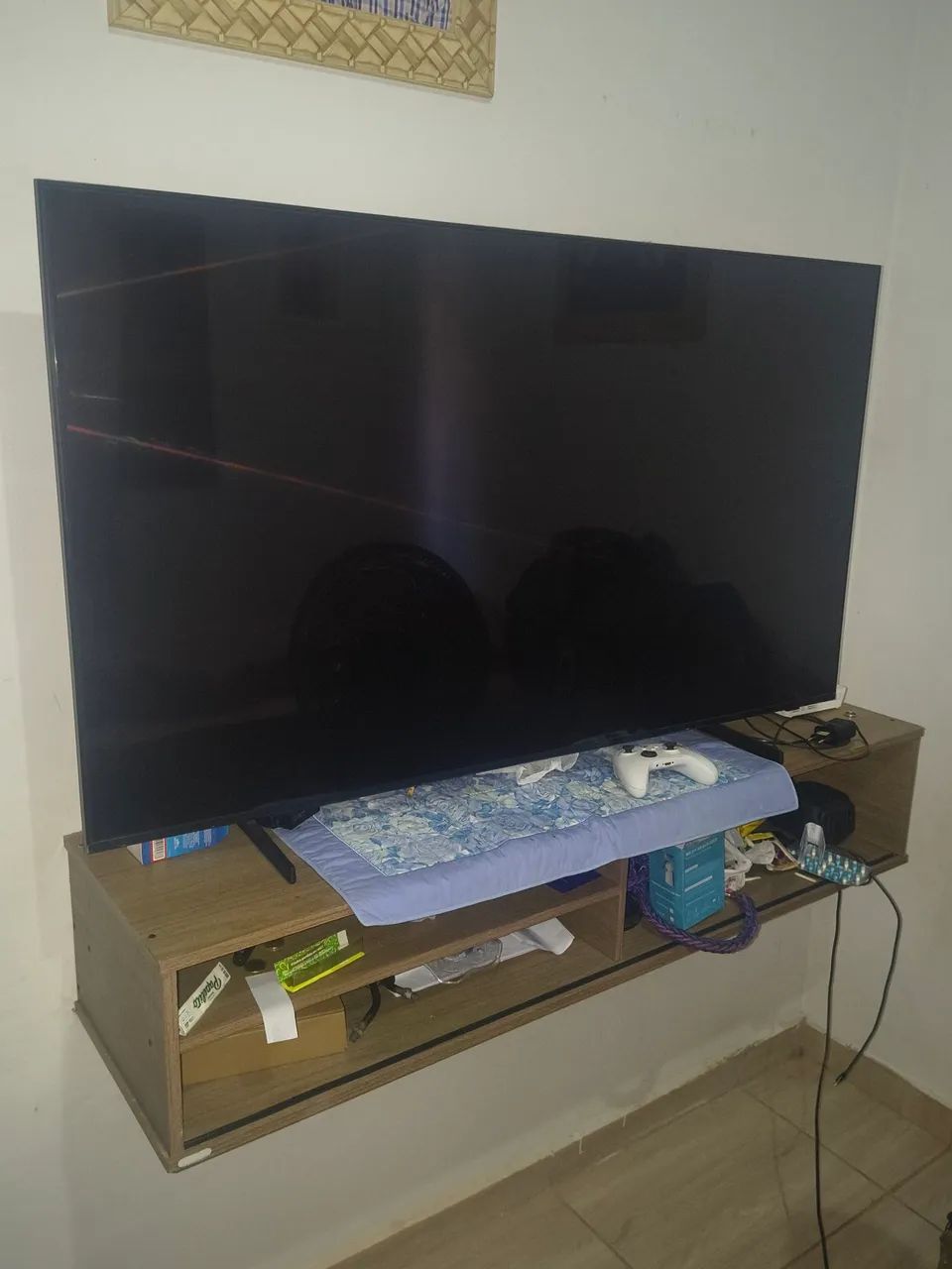 Tv Samsung 55 polegadas cristal semi nova 
