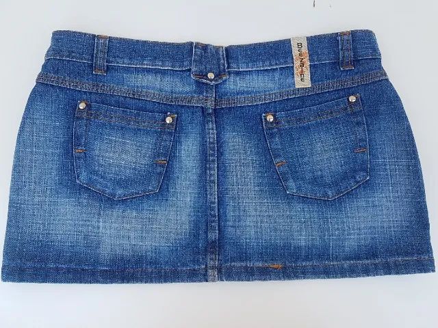 Saia Jeans Feminina - Foto 3