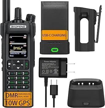 Rádio Comunicador HT Baofeng Lançamento DM32 Digital DMR e analógico Dual Band GPS 10W - Foto 4