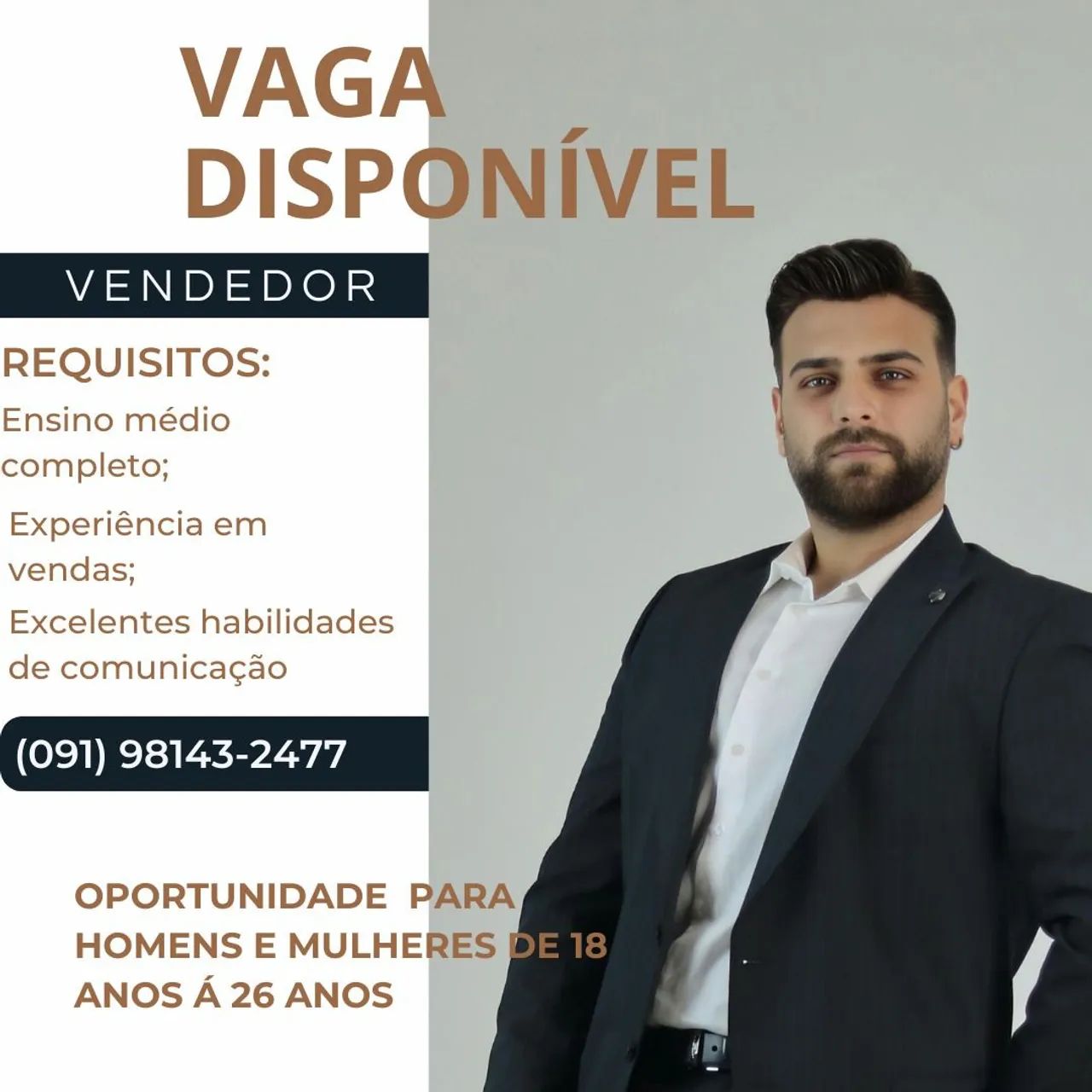 VAGAS DE EMPREGO EM BELÉM  - Foto 2