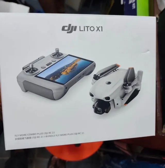 Drone Dji Lixo X1 Combo Fly More Lacrado com Nota 