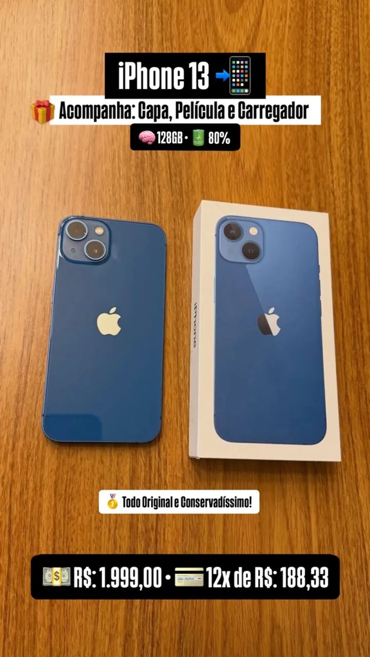 iPhone 13, 128GB | COM CAIXA