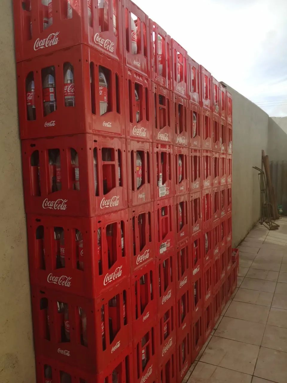 Caixa de coca e fritadeira elétrica 
