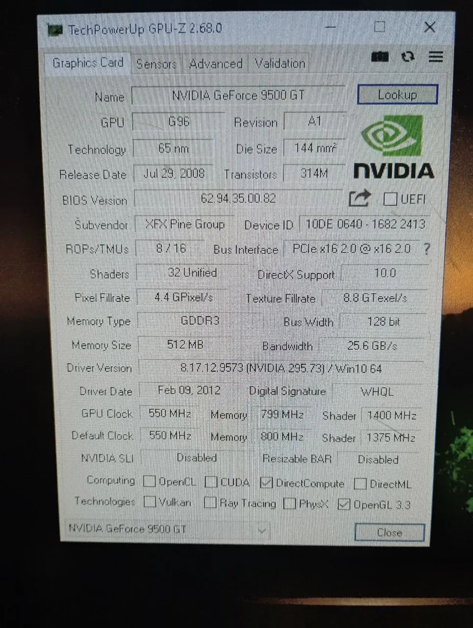 Placa de vídeo XFX NVidia GeForce 9500 GT - Foto 3