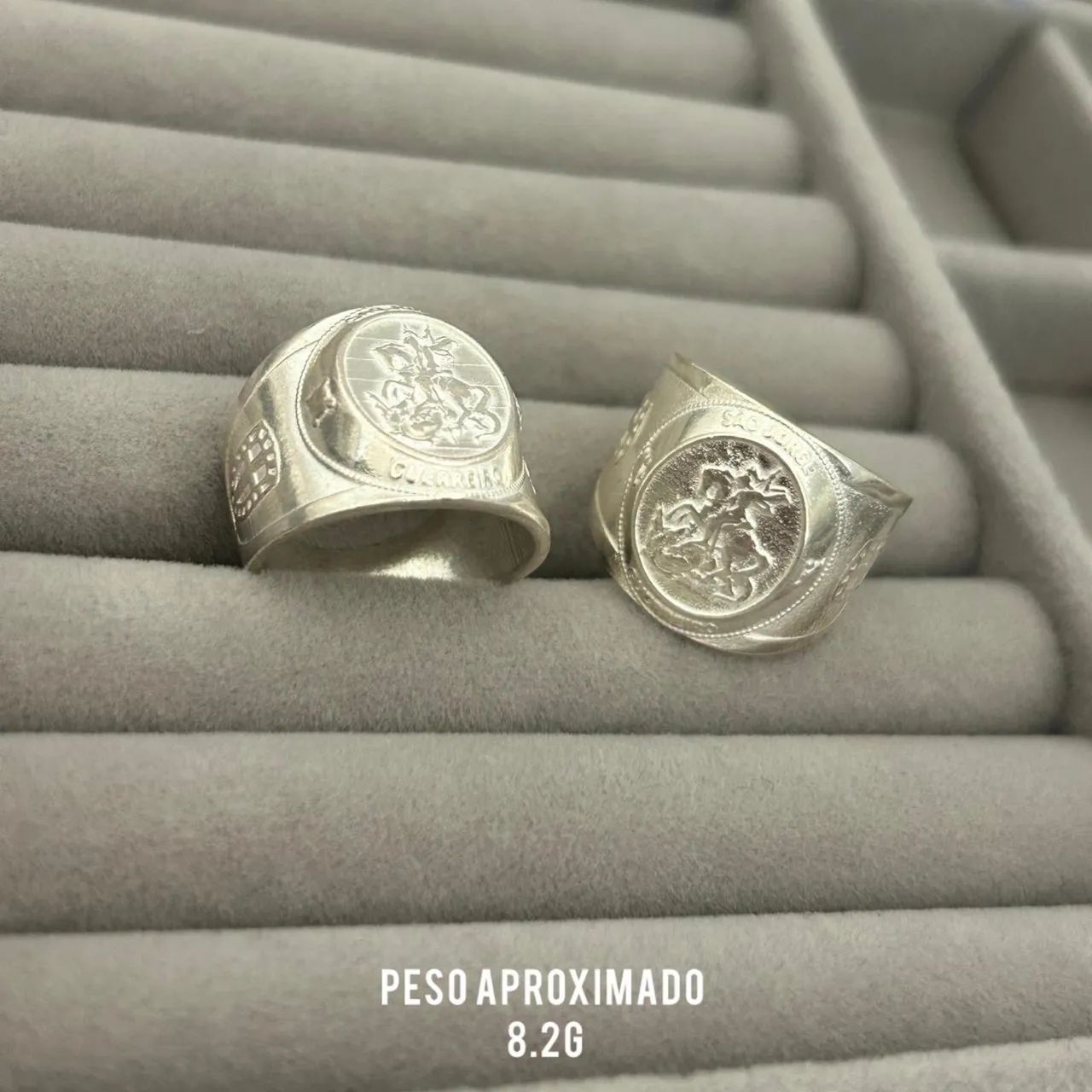 ANEL DO SÃO JORGE 8,2g ( Prata 925)