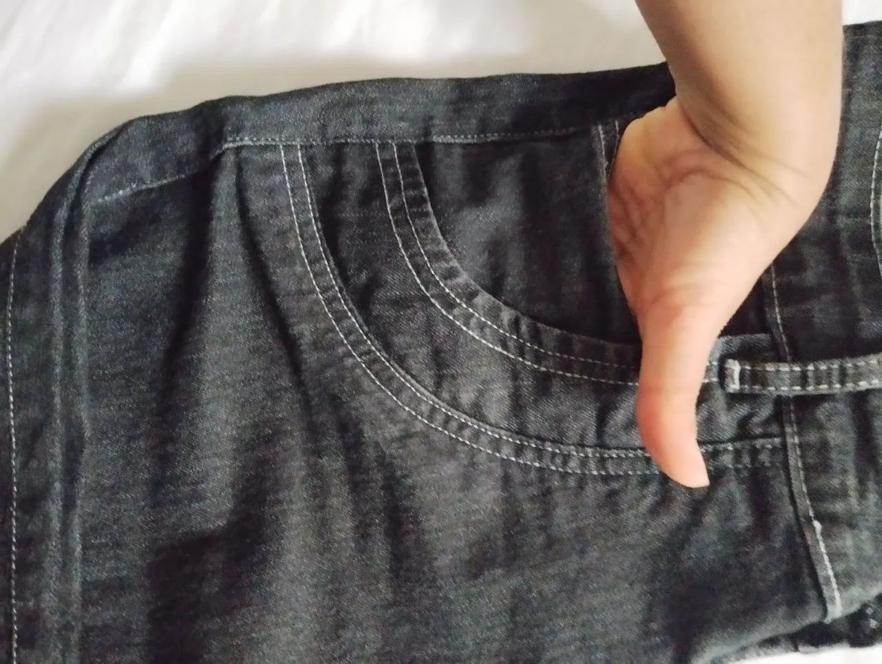 Bermuda Capri feminina jeans  - Foto 3