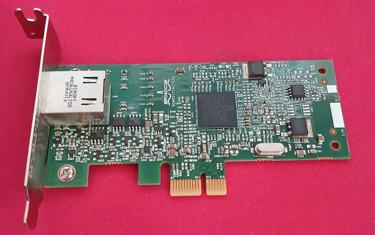 Placa De Rede Dell Broadcom 10 100 1000 - Foto 2