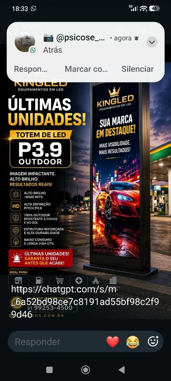 Totem de led