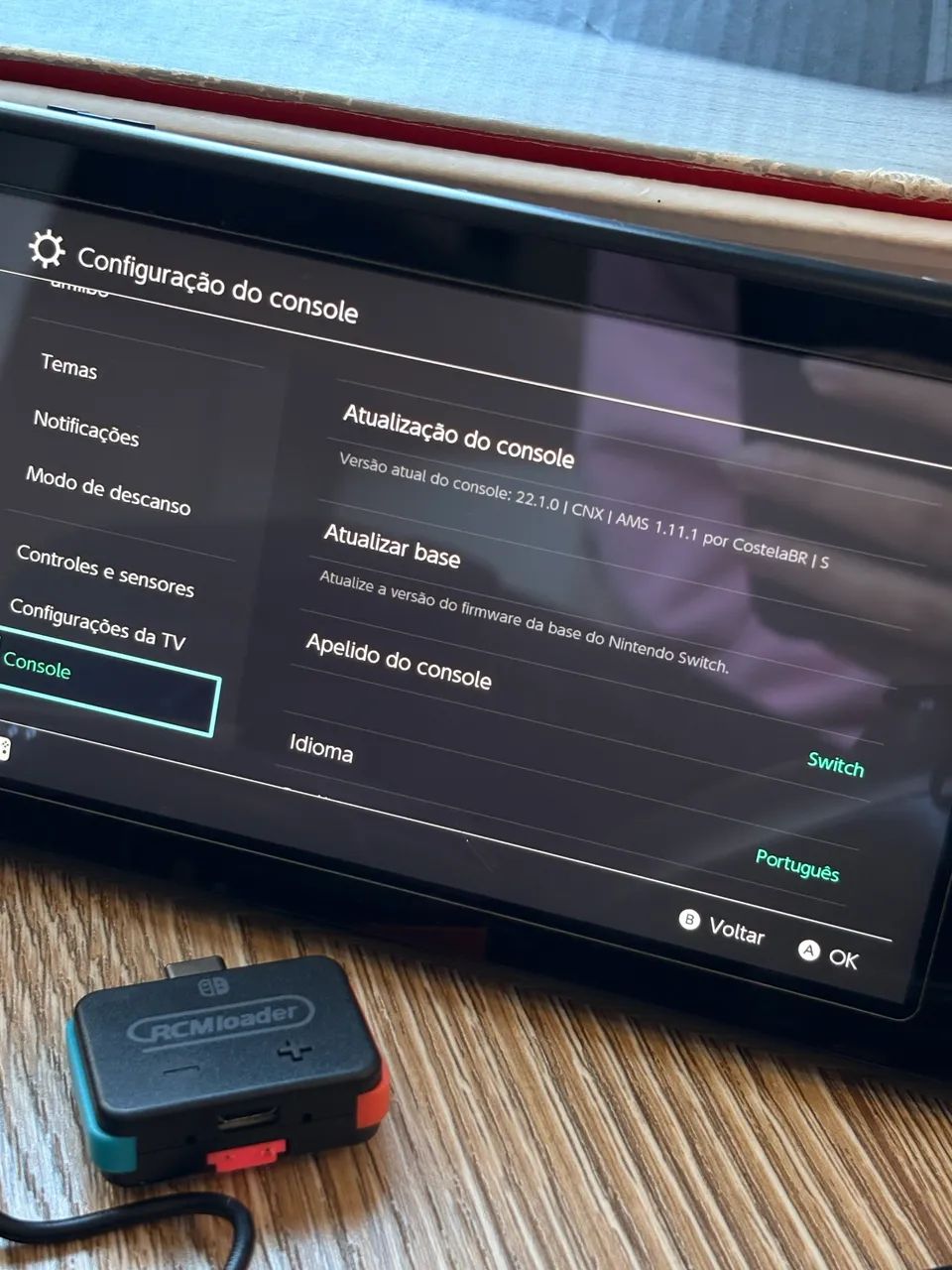 Nintendo Switch V1 Desbloqueado + 21 Jogos + HoriPad Controller Original e etc. - Foto 3