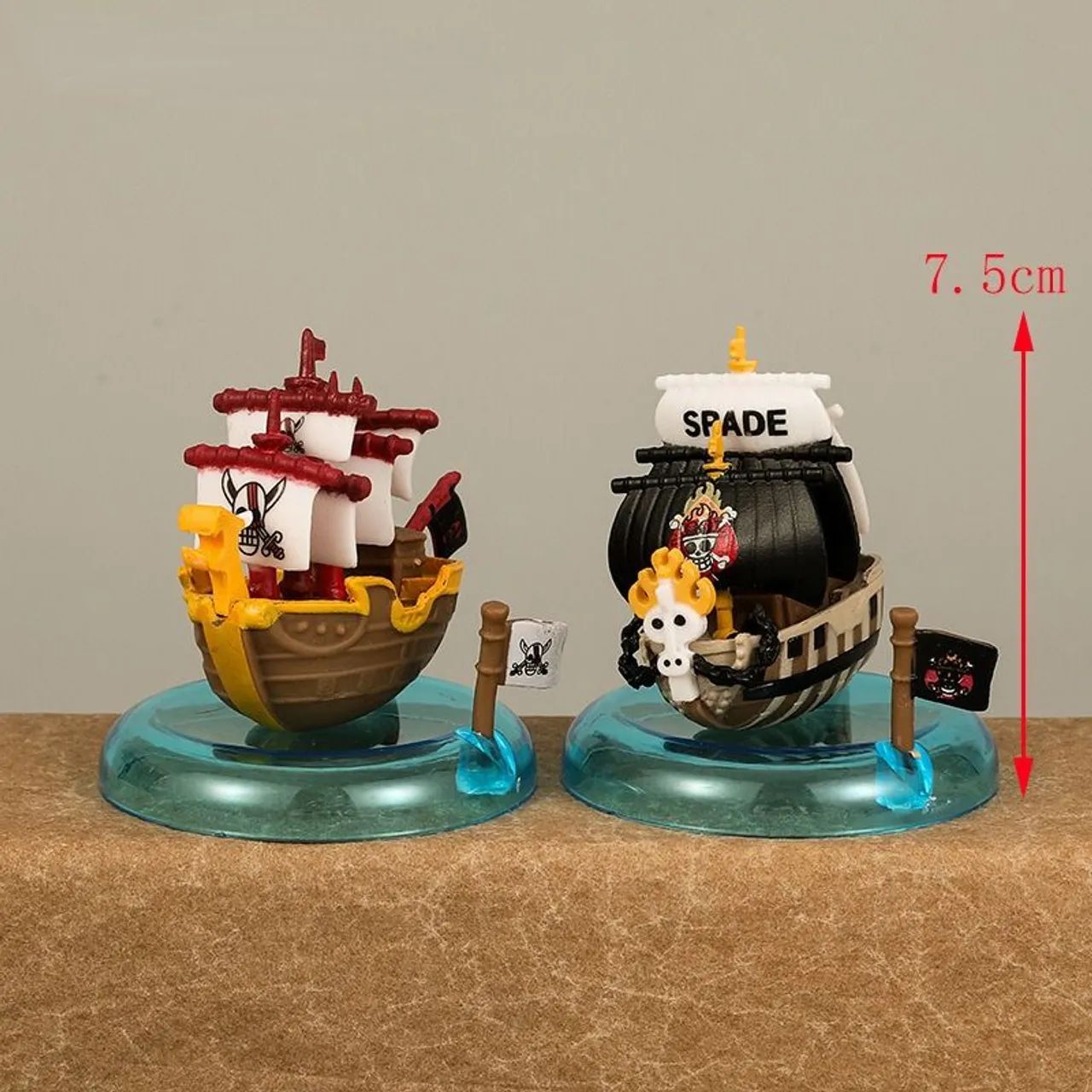Barco Barcos Navios Jangada dos Piratas One Piece Miniatura 7,5cm - Foto 3