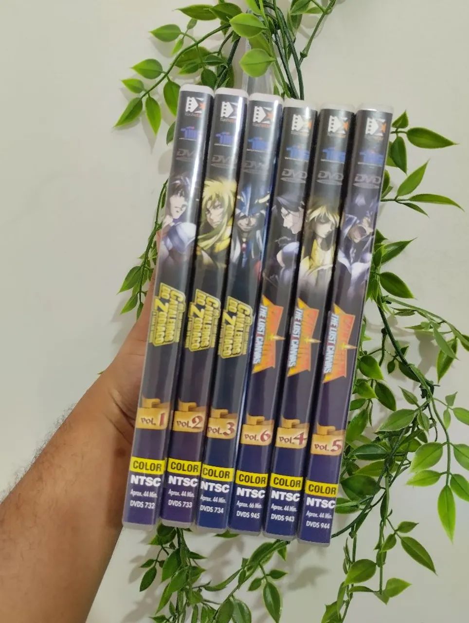 Coleção 6 dvds os cavaleiros do zodíaco the lost canvas vol 1 e 2