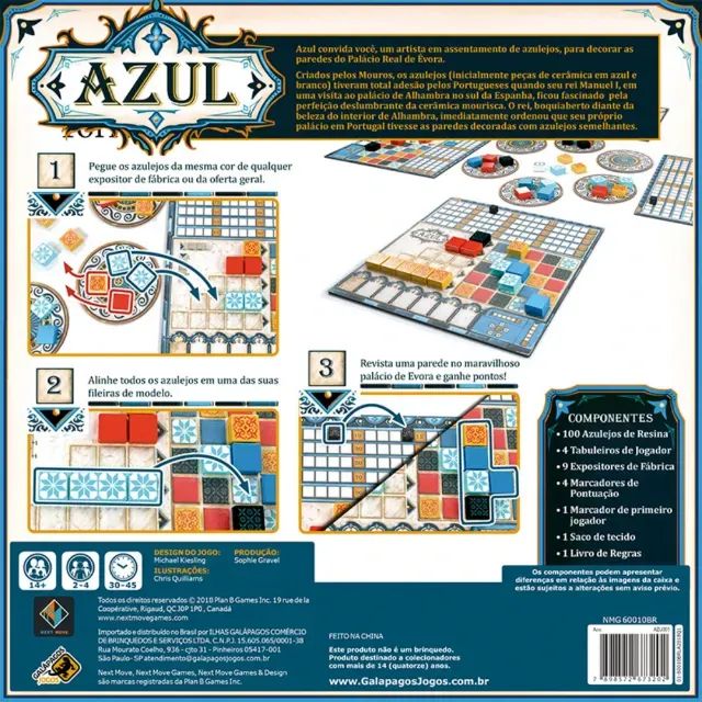 Azul - jogo de tabuleiro lacrado Galápagos - Foto 5