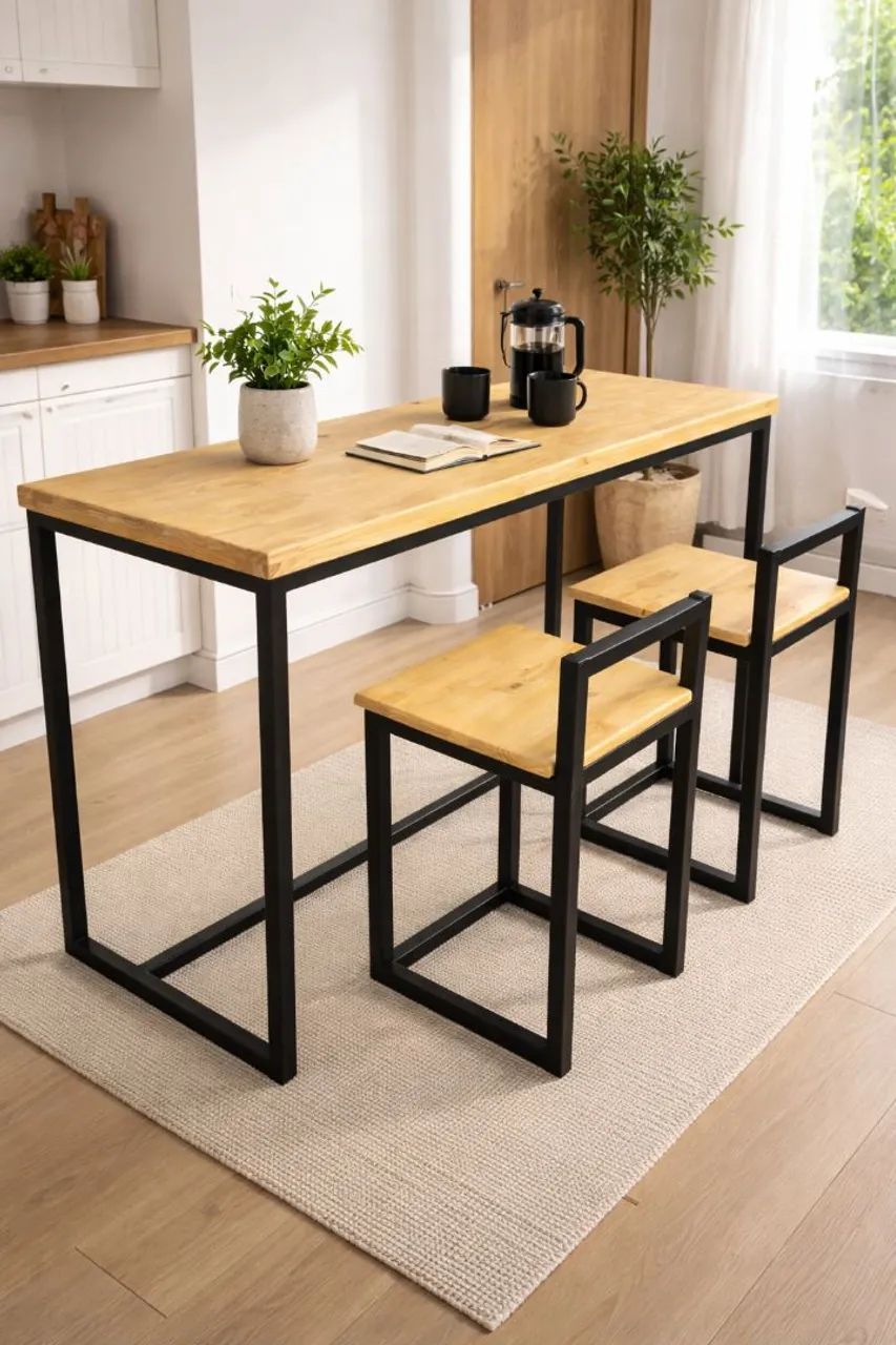 Conjunto de mesa com banquetas direto da fabrica - Foto 2
