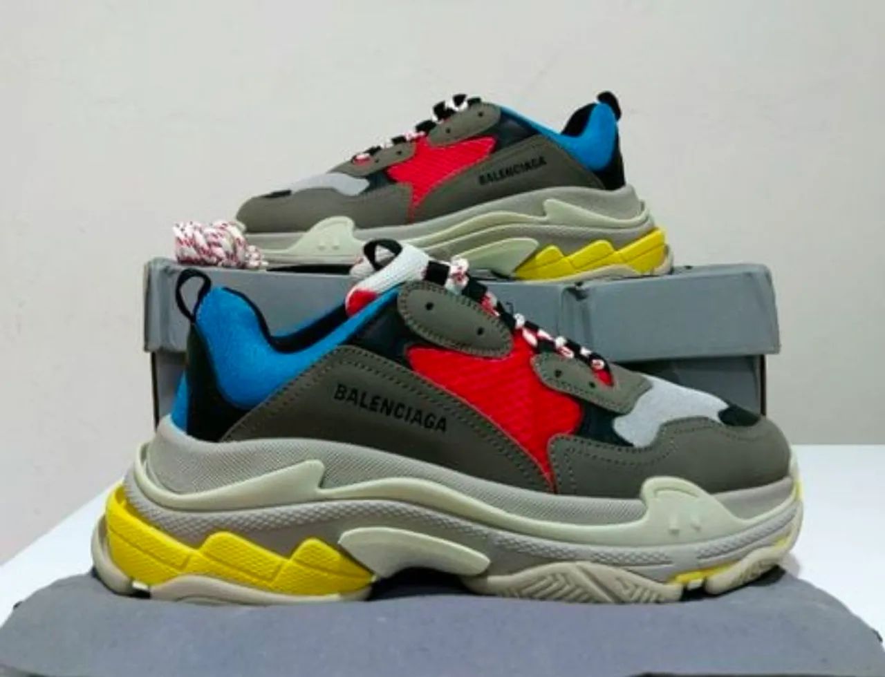 Balenciaga Triple S Sneaker Red Blue 